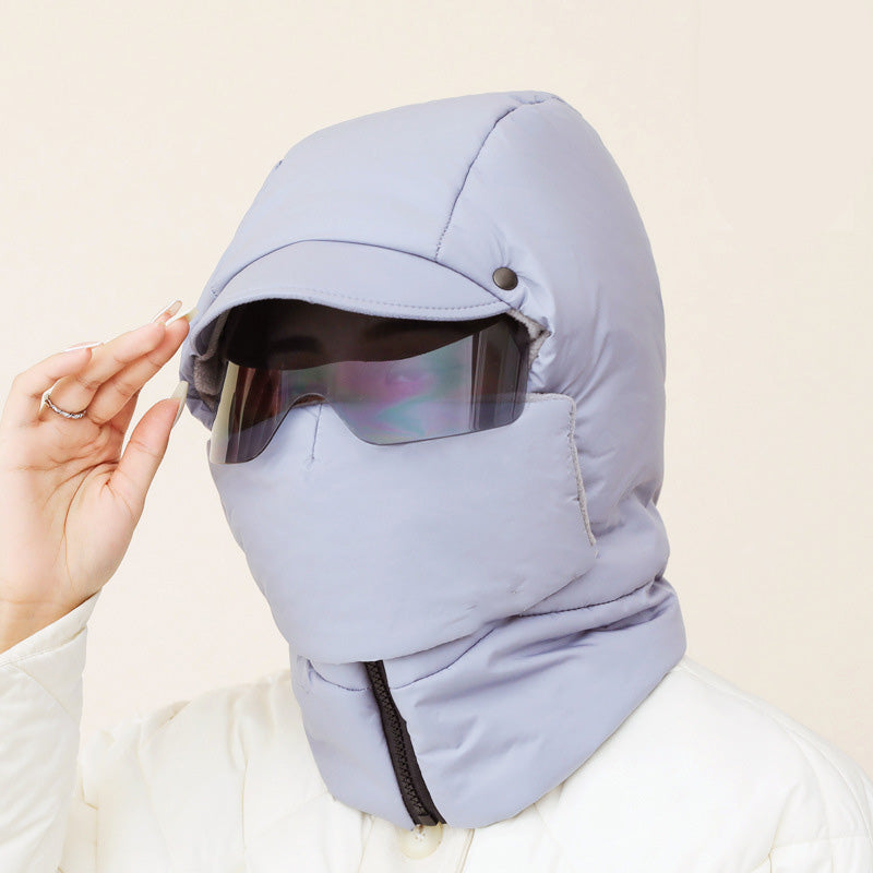 Masque de Protection Intégrale pour Extérieur avec Lunettes Amovibles | Idéal pour l’Hiver