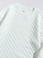 Sweatshirt À Motif Texturé Avec Coupe Décontractée Pour Adultes | Idéal Pour Toutes Saisons