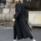 Trench-Coat Long Avec Coupe Ajustée Pour Homme | Idéal Pour La Mi-Saison