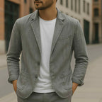 Blazer Léger Pour Homme Avec Coupe Ajustée | Idéal Pour Bureau Et Loisirs