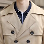 Trench-Coat Long Avec Coupe Ajustée Pour Homme | Idéal Pour La Mi-Saison