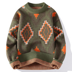 Pull avec Motif Géométrique pour Adultes | Idéal pour La Superposition Par Temps Frais