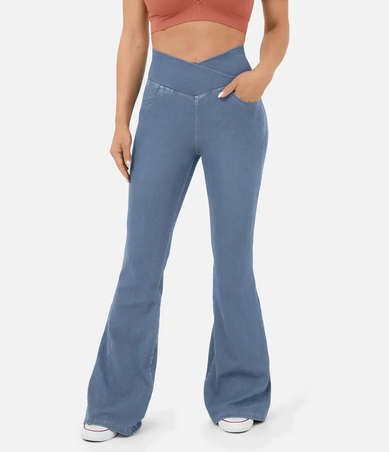 Pantalon Taille Haute Coupe Flare Pour Femmes | Idéal Pour Un Usage Quotidien
