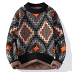 Pull avec Motif Géométrique pour Adultes | Idéal pour La Superposition Par Temps Frais