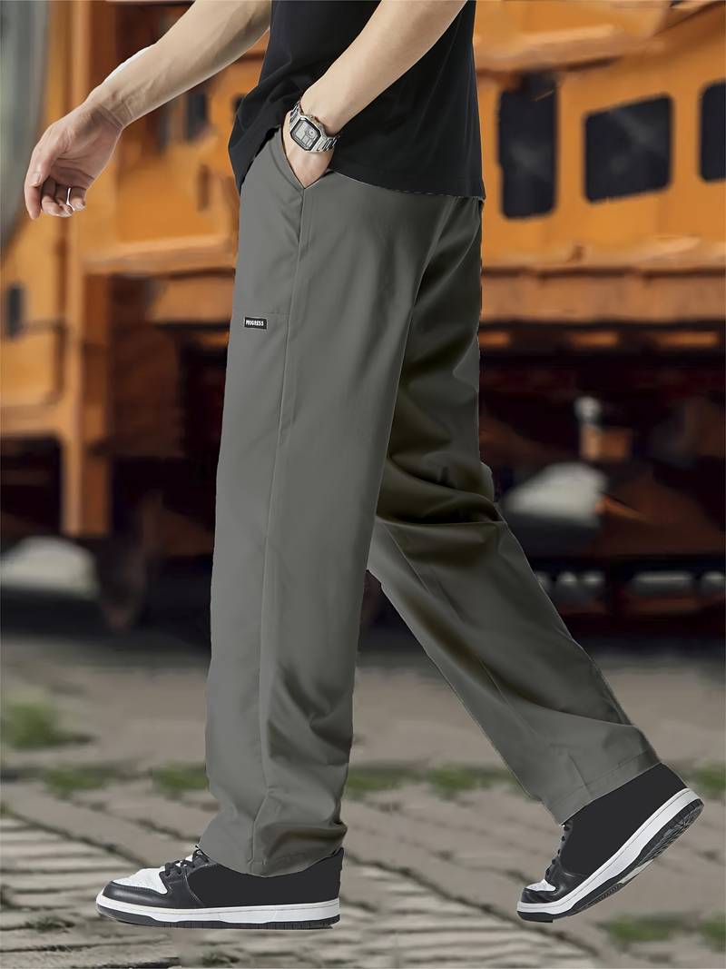 Pantalon À Taille Ajustable Avec Coupe Droite Pour Homme | Idéal Pour Usage Quotidien