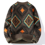 Pull avec Motif Géométrique pour Adultes | Idéal pour La Superposition Par Temps Frais