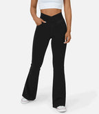 Pantalon Taille Haute Coupe Flare Pour Femmes | Idéal Pour Un Usage Quotidien