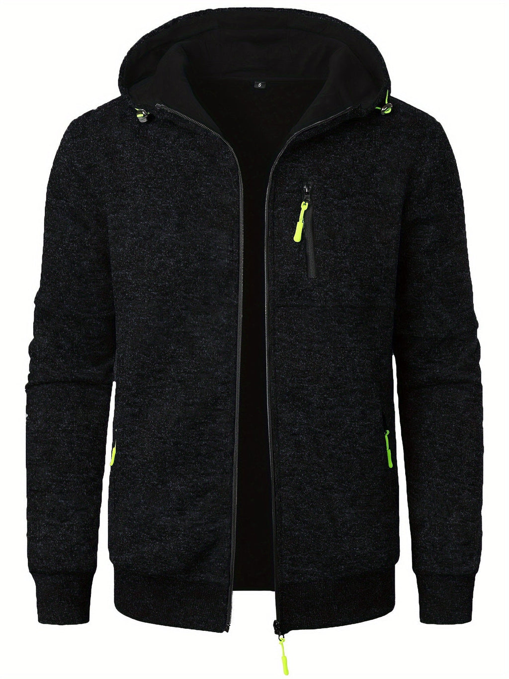 Veste Zippée À Capuche Avec Poches Multiples Pour Homme | Idéal Pour Usage Quotidien Et Activités Extérieures