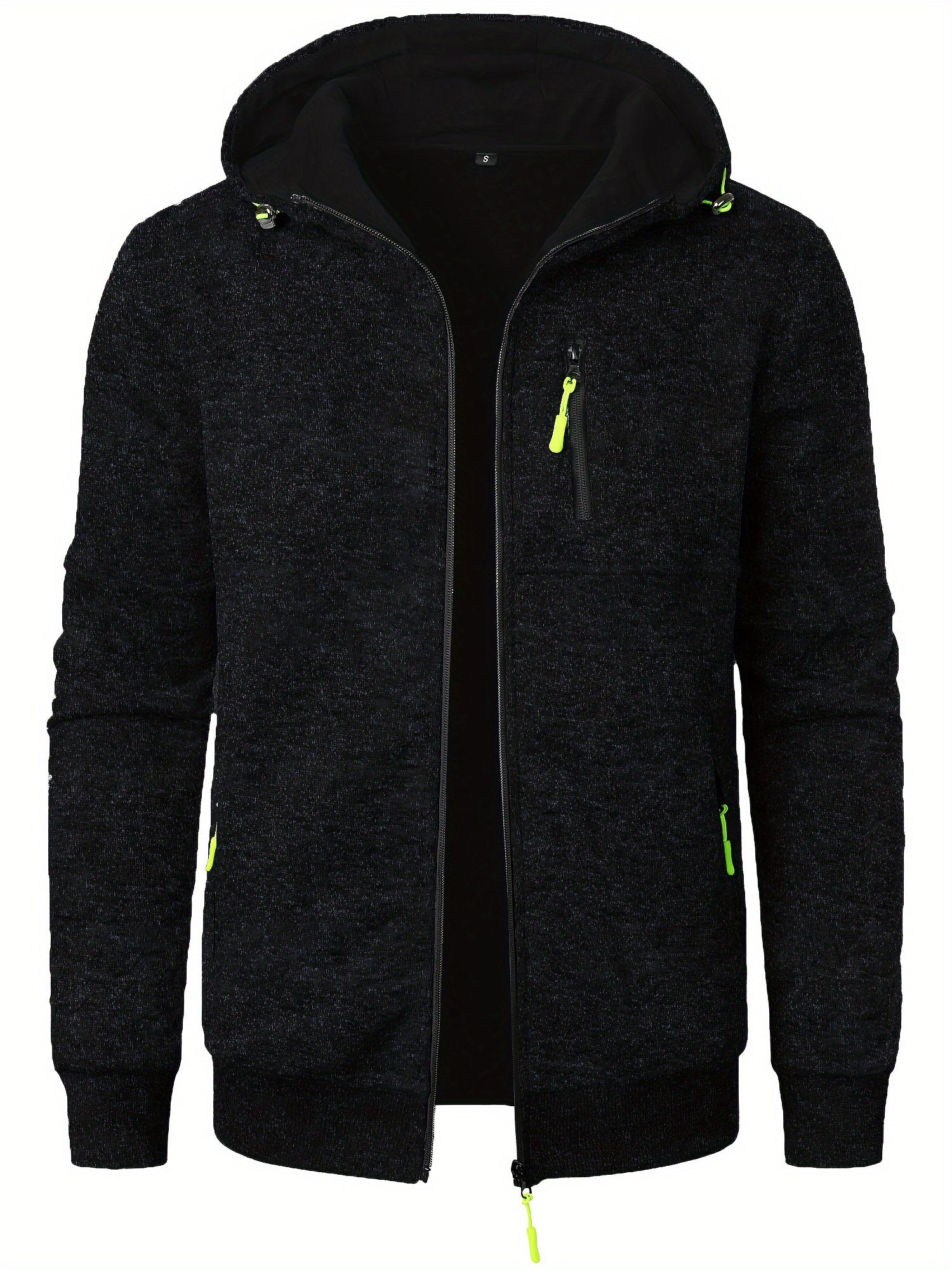 Veste Zippée À Capuche Avec Poches Multiples Pour Homme | Idéal Pour Usage Quotidien Et Activités Extérieures
