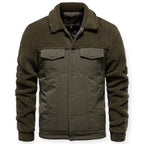 Veste Isolée avec Doublure Et Fermeture À Pression pour Hommes | Idéale pour Les Journées Froides