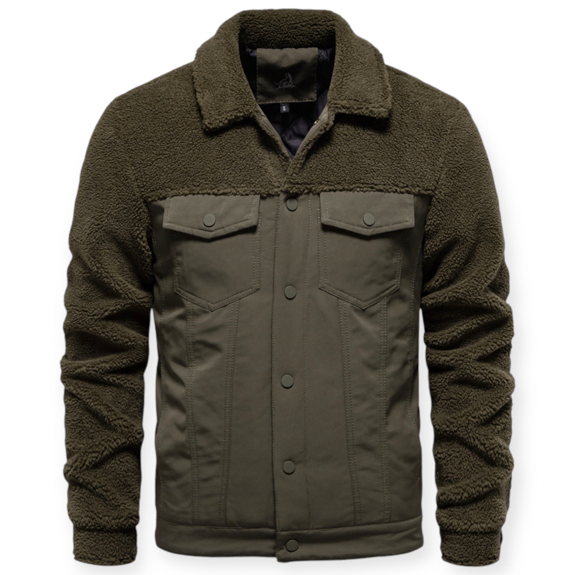 Veste Isolée avec Doublure Et Fermeture À Pression pour Hommes | Idéale pour Les Journées Froides