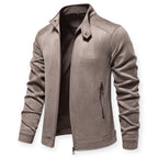Veste Zippée À Col Montant pour Hommes | Idéale pour Les Sorties Quotidiennes