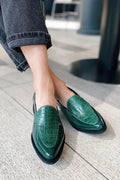 Mocassins Patchwork À Bout Pointu pour Femmes | Idéaux pour Le Quotidien Et Le Bureau