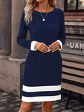 Robe En Tricot Avec Manches Longues Pour Femmes | Adaptée Aux Tenues Quotidiennes