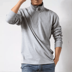 Polo Homme À Manches Longues Avec Col Lapel | Idéal Pour Usage Quotidien