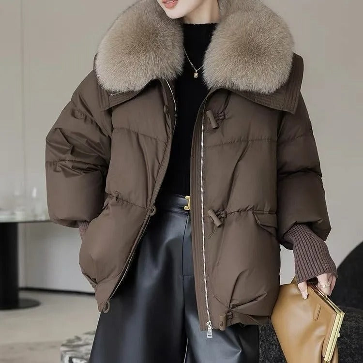Parka Longue à Col Imitation Fourrure pour Femme | Idéale pour les Journées Froides