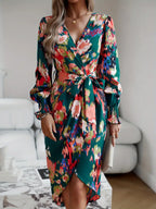 Robe Avec Manches Gigot Et Ceinture Pour Femmes | Idéal Pour Superposition