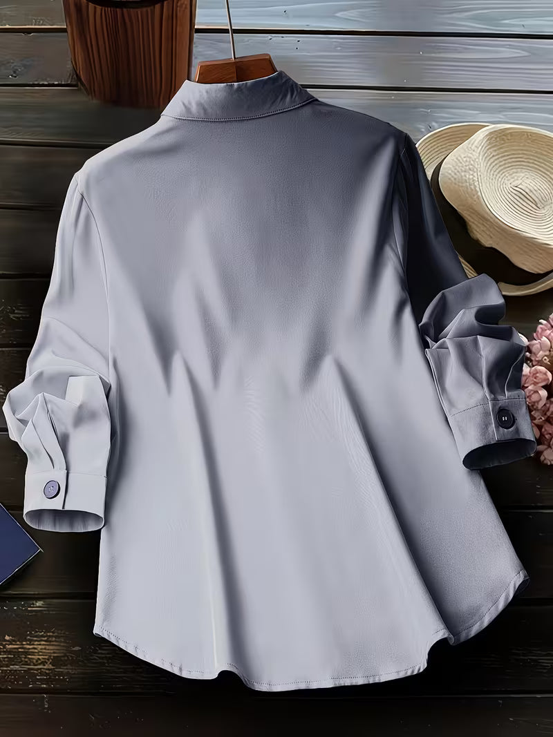 Chemise À Manches Longues Avec Col Classique Pour Usage Quotidien | Idéal Pour Toutes Occasions
