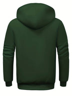 Sweat À Capuche Uni Avec Fermeture Zippée Pour Homme | Idéal Pour Un Usage Quotidien