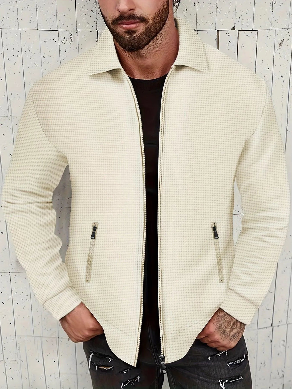 Veste Casual Uni Pour Homme | Idéal Pour Un Usage Quotidien