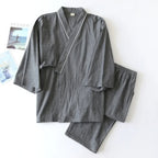 Ensemble Deux Pièces avec Haut Kimono et Pantalon pour Homme | Idéal pour Un Usage Quotidien