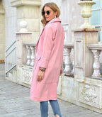 Manteau Couleur Camel avec Double Boutonnage pour Femmes | Idéal pour Saison Froide