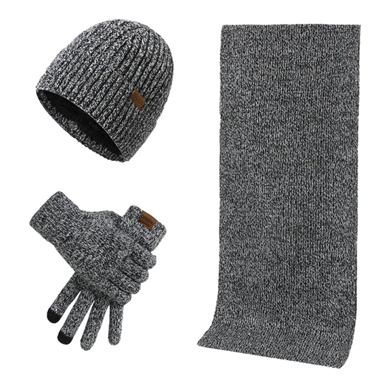 Ensemble D’Hiver avec Bonnet, Écharpe Et Gants pour Adultes | Idéal pour Les Journées Froides