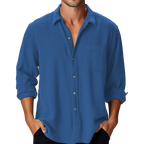 Chemise à Manches Longues avec Col Classique pour Homme | Idéale pour le Quotidien et les Occasions Décontractées