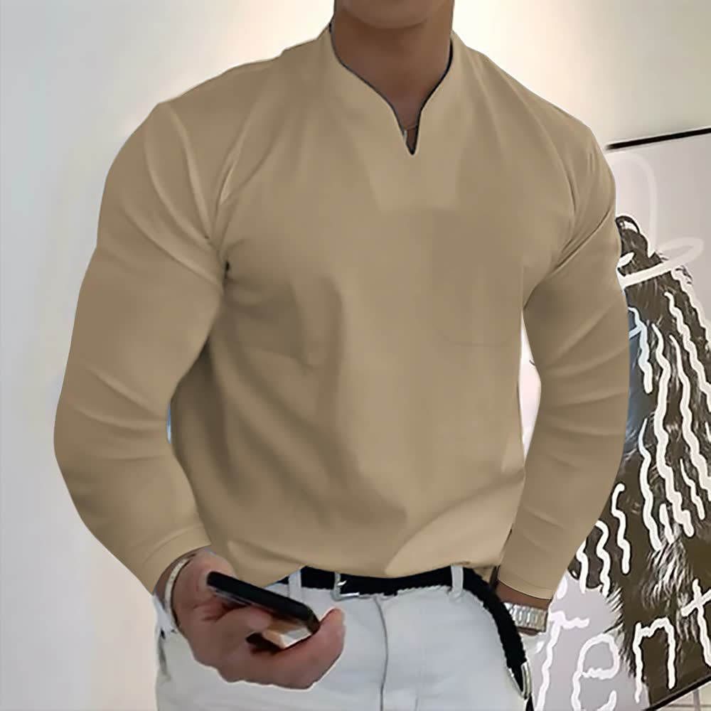 Chemise à Manches Longues avec Fermeture Boutonnée pour Homme | Idéal pour le Bureau et le Quotidien