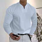Chemise à Manches Longues avec Fermeture Boutonnée pour Homme | Idéal pour le Bureau et le Quotidien