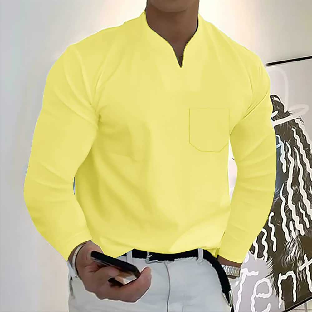 Chemise à Manches Longues avec Fermeture Boutonnée pour Homme | Idéal pour le Bureau et le Quotidien