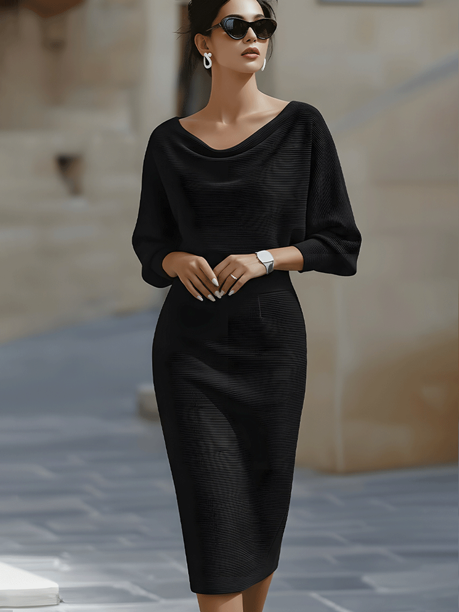 Robe Midi à Coupe Ajustée pour Femme | Idéale pour Journées d’Été et Sorties Quotidiennes
