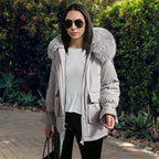 Veste d’Extérieur avec Capuche Réglable et Poches pour Femmes | Idéale pour l’Automne et l’Hiver