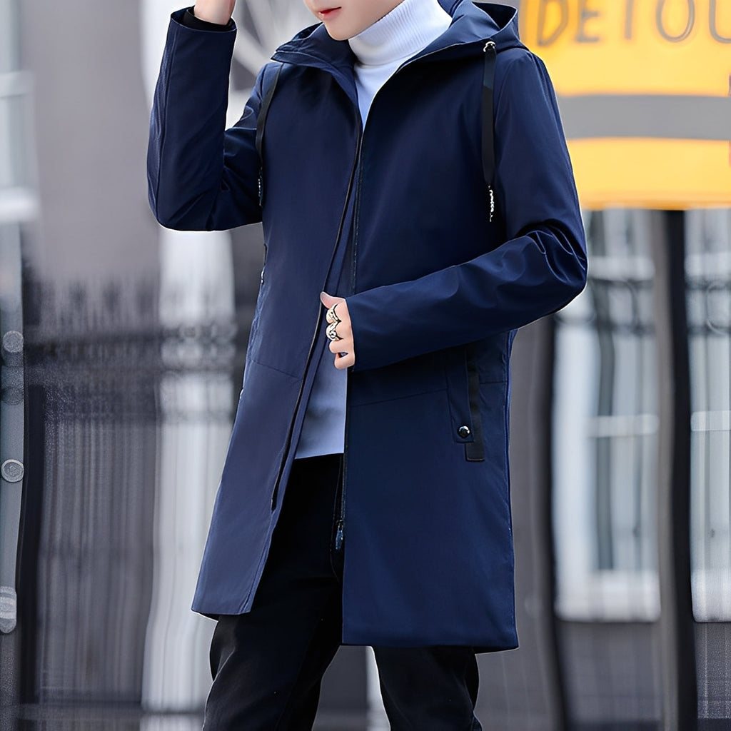 Veste Légère à Capuche avec Coupe Classique pour Hommes | Idéale pour la Mi-Saison