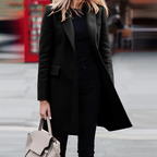 Manteau Avec Fermeture À Boutons Simple Pour Femmes | Ideal For Mi-Saison Et Occasions Formelles