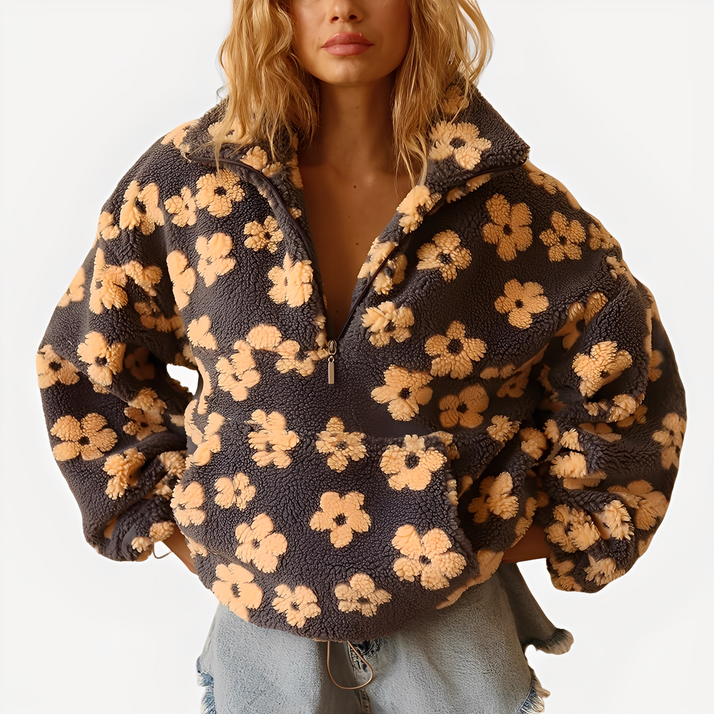 Pull avec Motif Floral pour Femme | Idéal pour Usage Quotidien