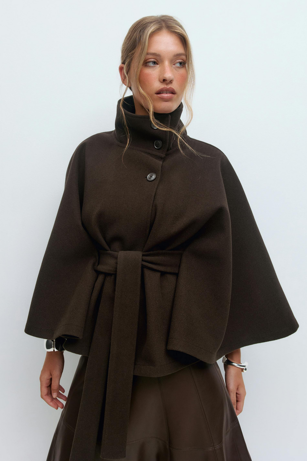 Veste Cape Ceinturée Avec Manches Cape Pour Femmes | Idéale Pour Un Usage Quotidien