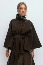 Veste Cape Ceinturée Avec Manches Cape Pour Femmes | Idéale Pour Un Usage Quotidien