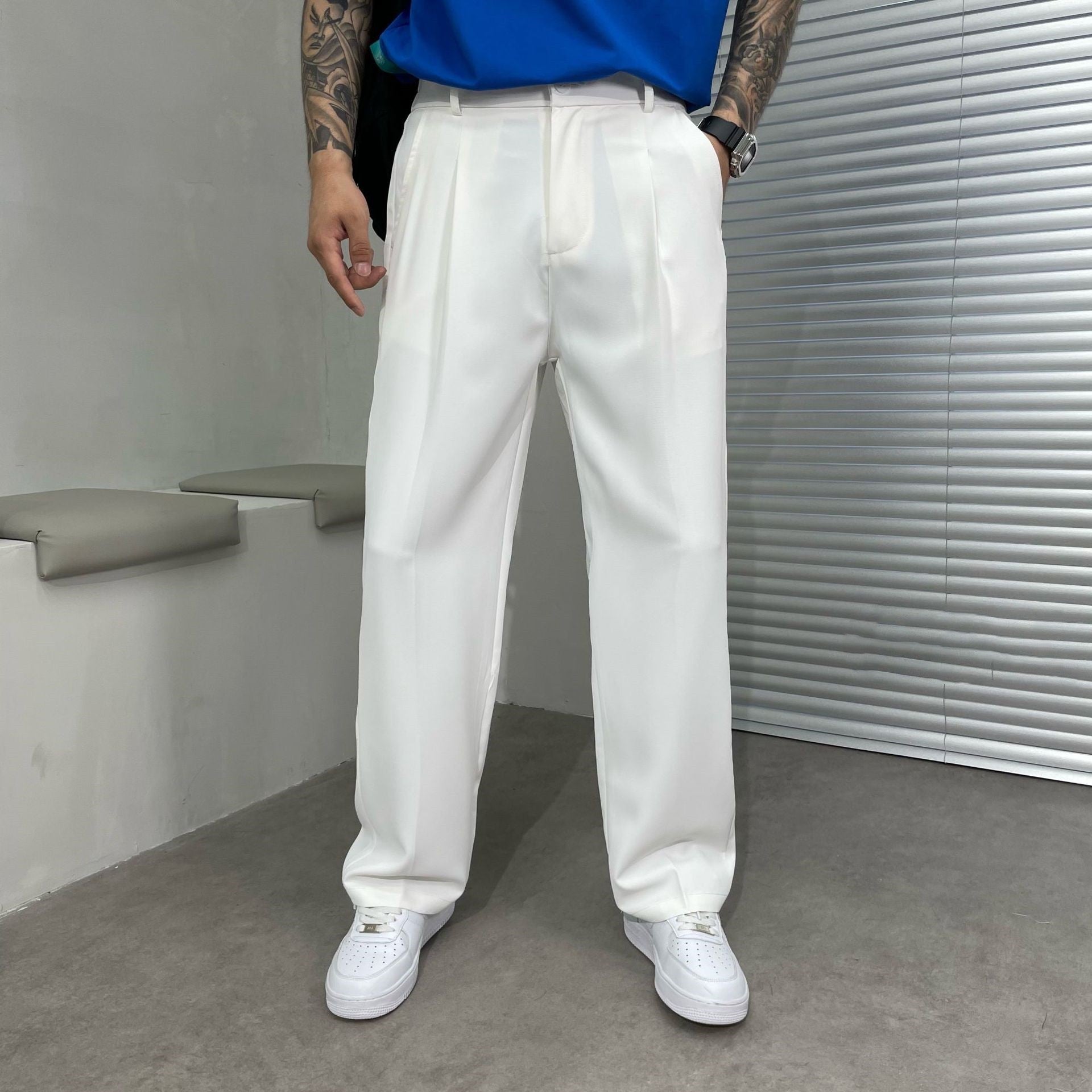 Pantalon de Loisir avec Coupe Droite pour Homme | Idéal pour la Maison et les Activités Quotidiennes