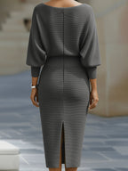 Robe Midi à Coupe Ajustée pour Femme | Idéale pour Journées d’Été et Sorties Quotidiennes