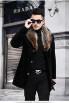 Manteau avec Col Revers Et Col Imitation Fourrure pour Homme | Idéal pour Toutes Les Saisons