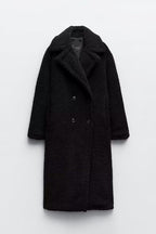 Manteau Long avec Revers et Double Boutonnage pour Femme | Idéal pour l’Hiver