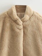 Blouson Bomber d’Hiver avec Texture Douce et Coupe Relax pour Femme | Idéal pour Temps Froid