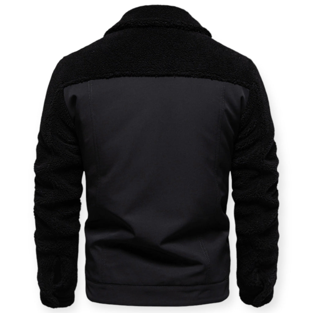 Veste Isolée avec Doublure Et Fermeture À Pression pour Hommes | Idéale pour Les Journées Froides