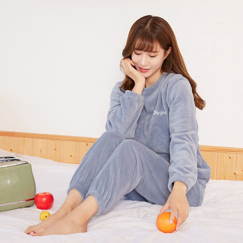 Ensemble Pyjama À Manches Longues avec Pantalon pour Femmes | Idéal pour L’Hiver Et Les Moments De Détente À La Maison