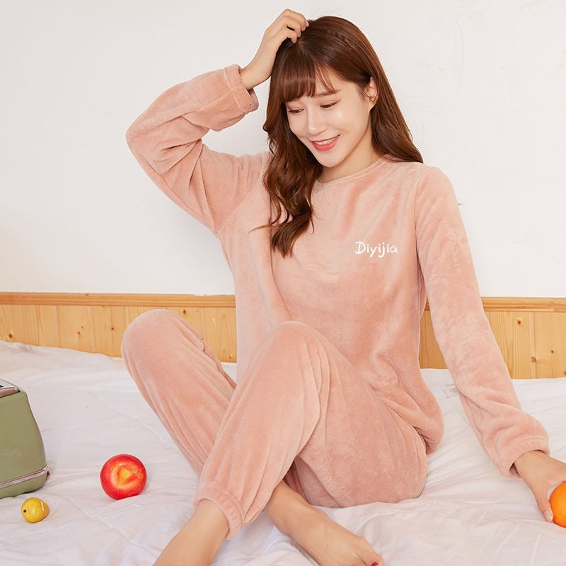 Ensemble Pyjama À Manches Longues avec Pantalon pour Femmes | Idéal pour L’Hiver Et Les Moments De Détente À La Maison