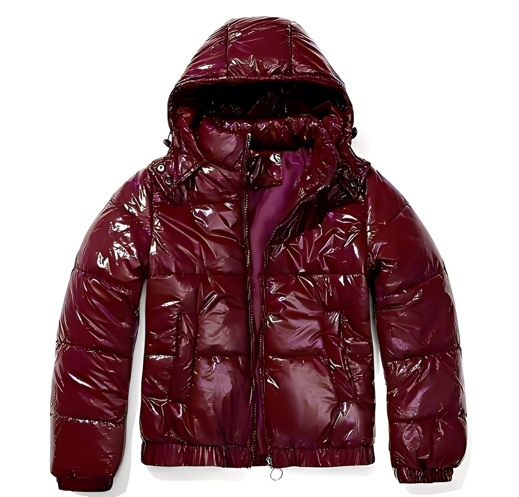 Veste Brillante avec Capuche pour Femme | Idéale pour l’Hiver et le Quotidien