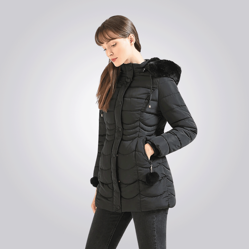 Manteau Long avec Capuche Amovible pour Femme | Idéal pour l’Hiver