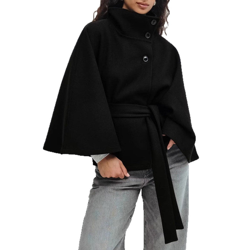 Veste Ceinturée avec Col Montant pour Femme | Idéale pour le Quotidien et les Loisirs
