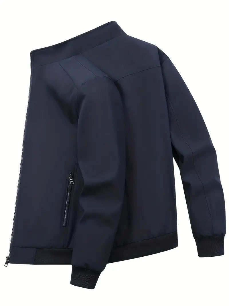 Veste Coupe-Vent Légère avec Fermeture Zippée et Coupe Classique pour Hommes | Idéal pour Conditions Météorologiques Variables